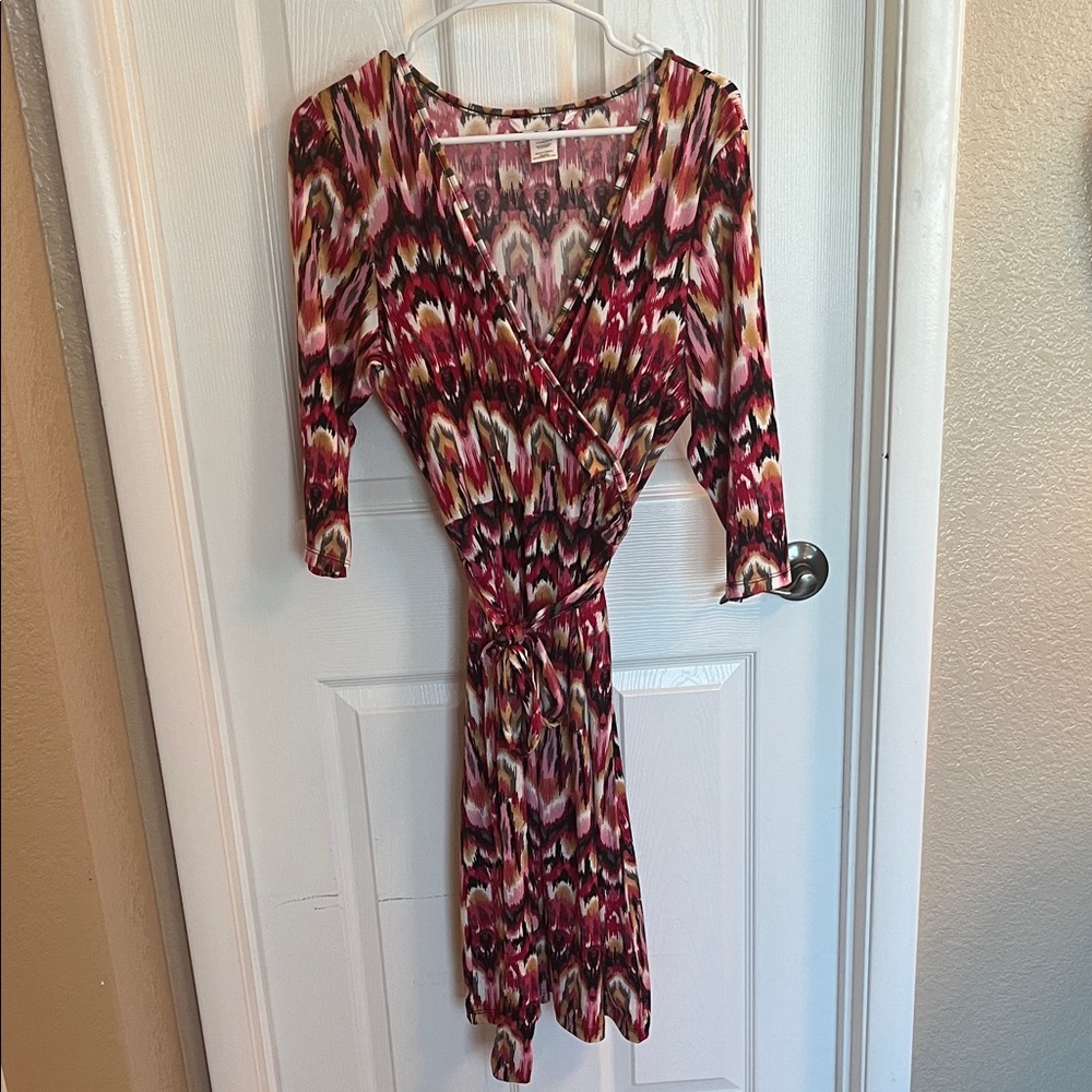 Elegant Multicolor Long Sleeve Dress